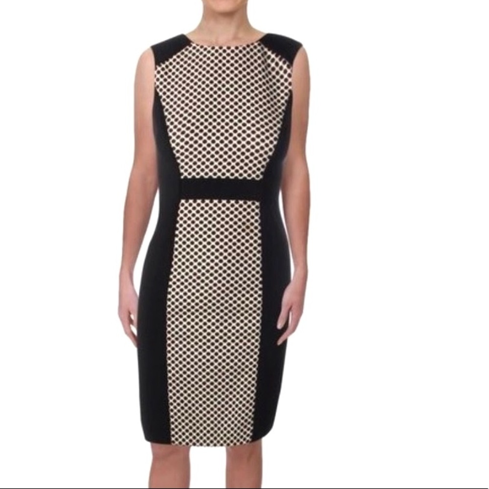TAHARI POLKA DOT DRESS